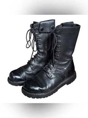 Vintage Bates real leather combat boots